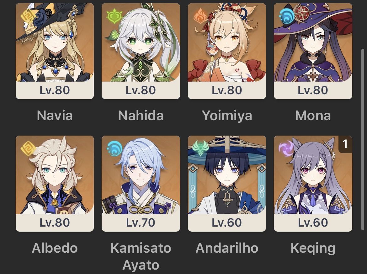 Conta Genshin Impact AR 59 | 29 Personagens 5 | Conta de 2020