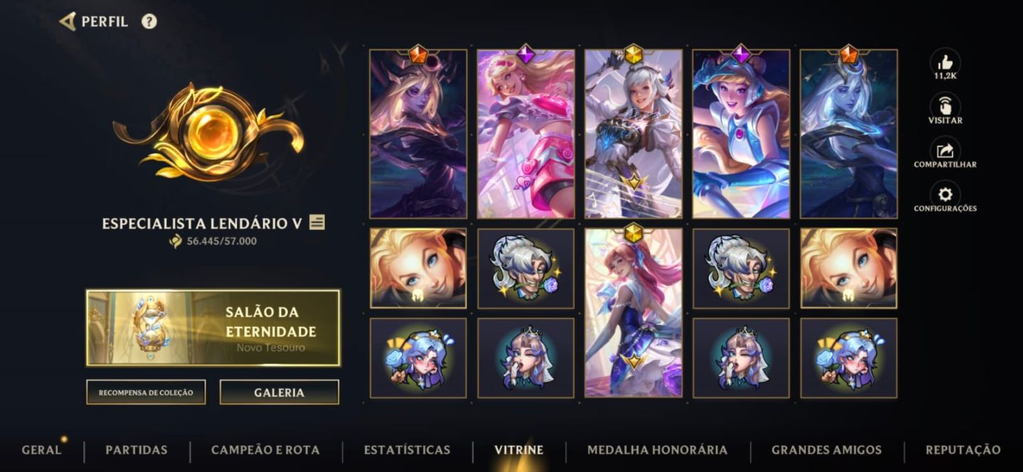 CONTA COM TODAS AS SKINS DA LUX E +290 SKINS
