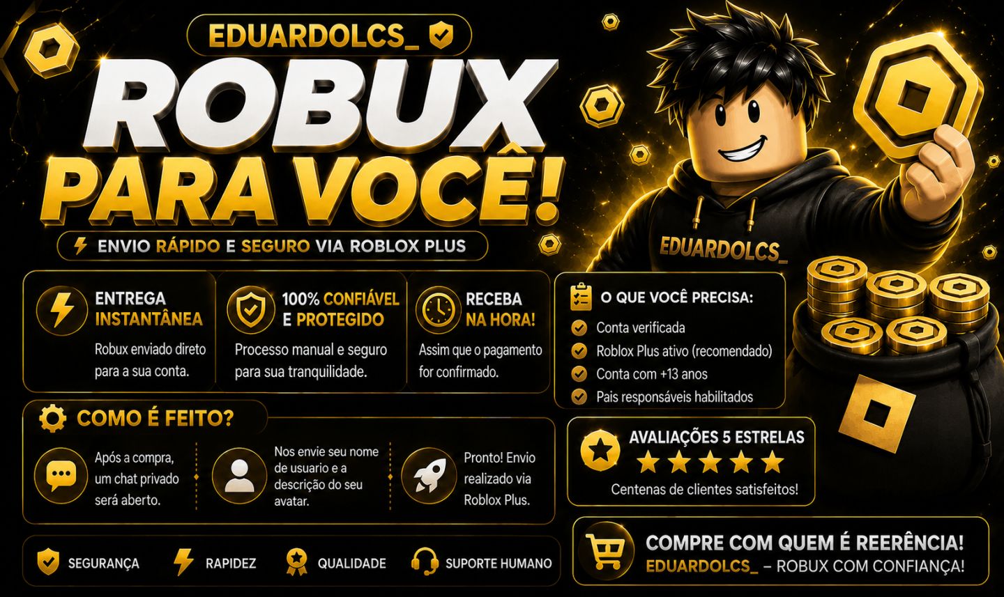 [MENOR PREÇO] ROBUX VIA PLUS NA HORA