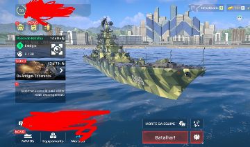 Venda de conta de mordens Warships com muitos equipamentos de roleta lv50
