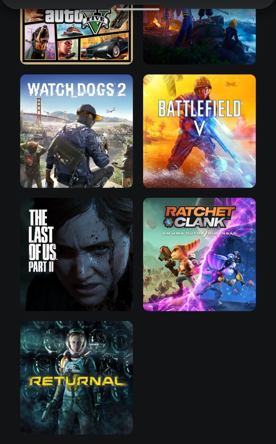 Conta PSN - Jogos PS5 Digitais