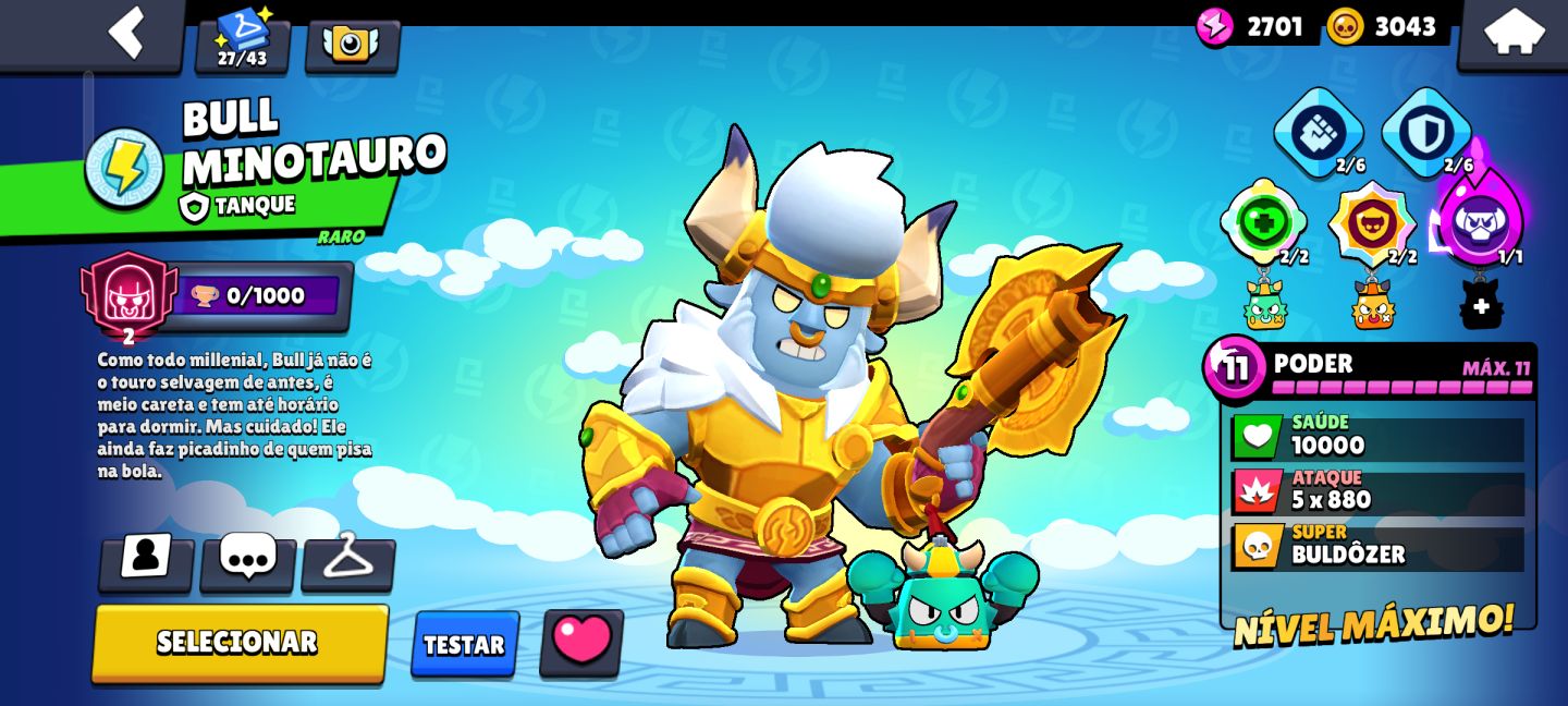 Conta de Brawl Stars Gemada com 87 mil troféus | 100% Acesso