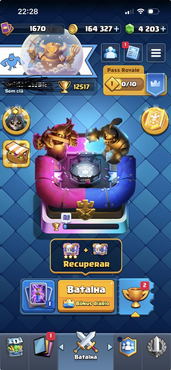 CONTA DE CLASH ROYALE LVL 16 9 ANOS