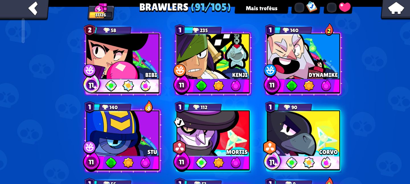 [Megaaaaa conta de BS] Continha super braba de Brawl Stars!!