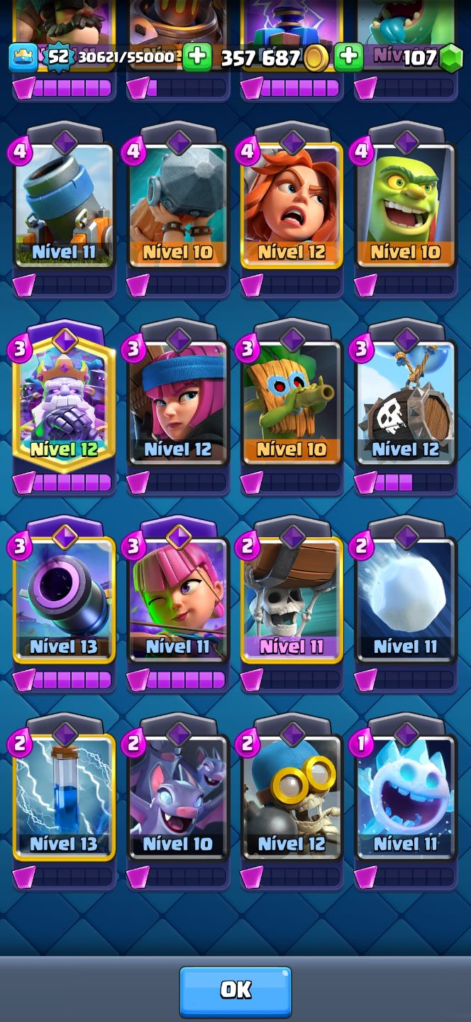 Conta Clash royale Muito Boa com muitas evoluções