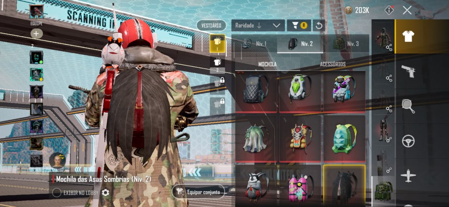 CONTA PUBG: (NEW STATE MOBILE) CONQUISTADOR S9 + McLAREN + M416 NÍV. 7