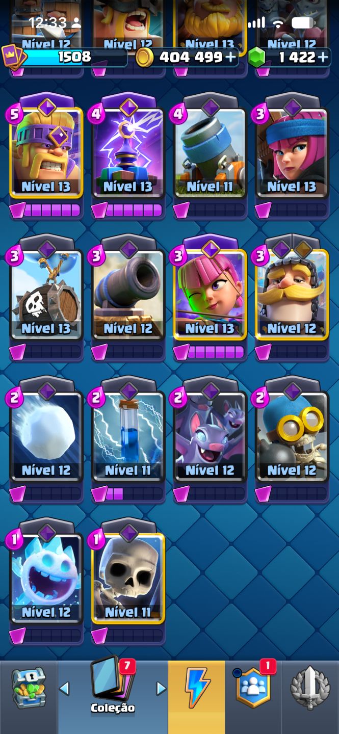 CONTA DE CLASH ROYALE COM TODAS AS CARTAS DO JOGO