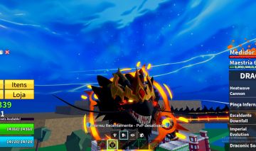 Conta de blox fruits com Dragon, Portal, T rex Permanente, Todas as gamepass