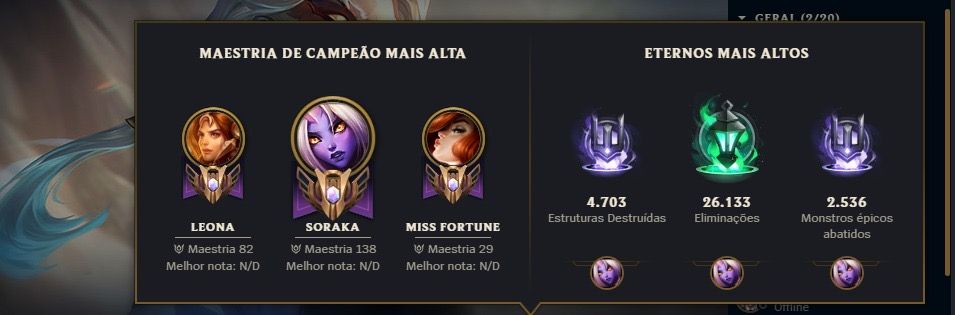 Conta Lol Nivel 530+ I 400k+ EA I 1.5KK Soraka I 220+ Skins