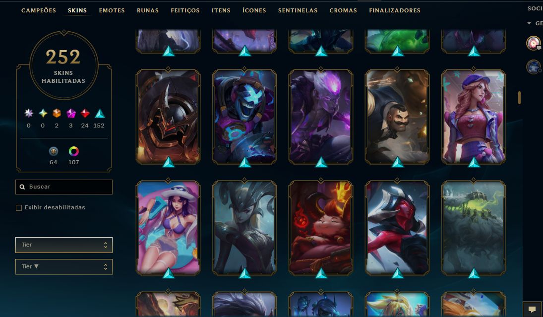 CONTA FULL ACESSO | 252 SKINS | R$1350 GASTOS | NV 570