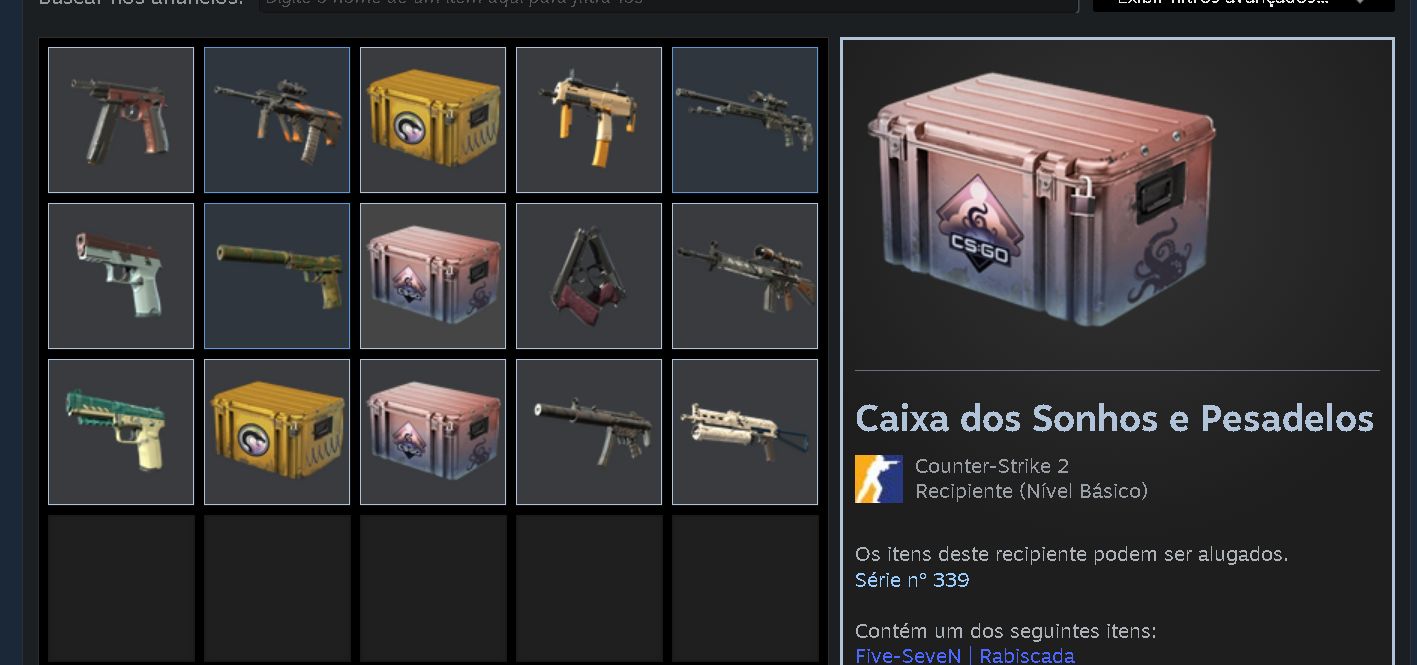 Cs2 Prime + Skins e Caixas