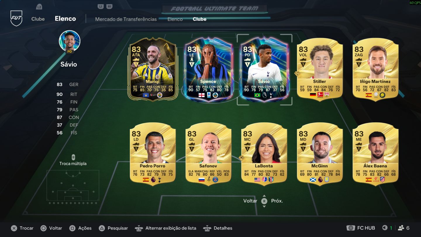 Conta EA FC 27 Galeria Lv.10, Div 2, 700k coins, time de 2.1M.