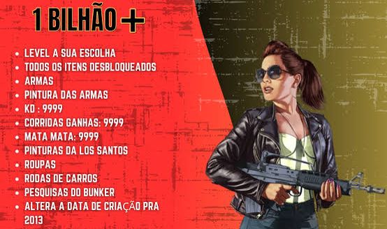 UP DE CONTA GTA V ONLINE PC