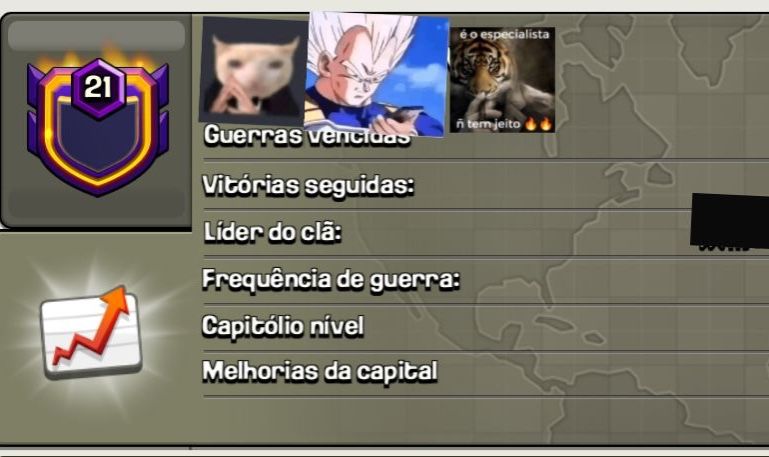 MELHOR CLÃ DO SITE, NÍVEL 21 CAPITAL FULL (3331)