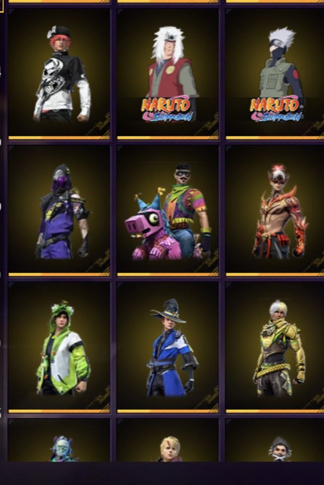 Conta de Free Fire com Sombra Roxa + Hypado e Várias outras roupas