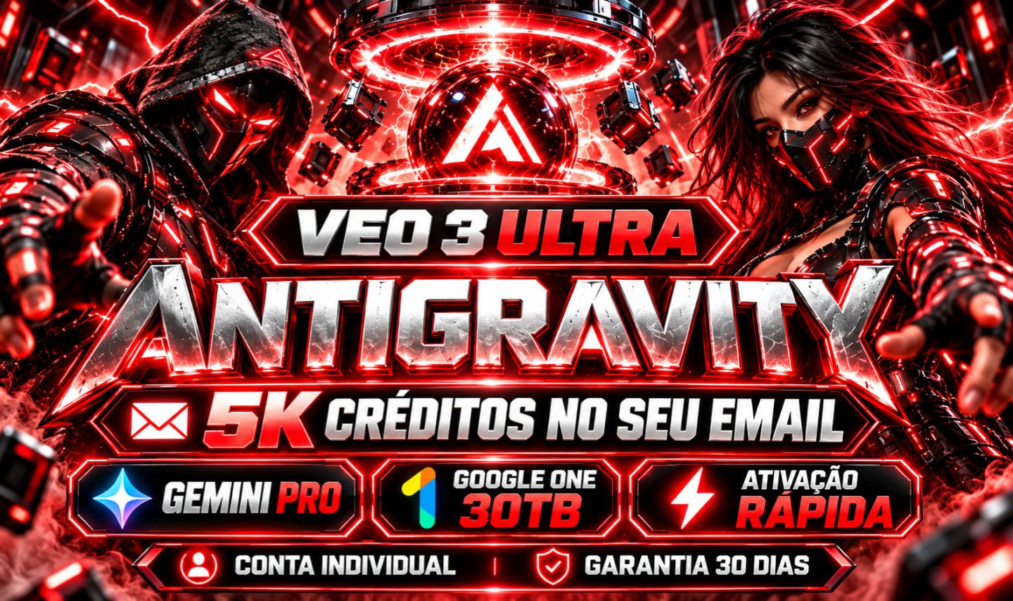 CONVITE GOOGLE ULTRA ANTIGRAVITY 5k CRÉDITOS NO SEU EMAIL