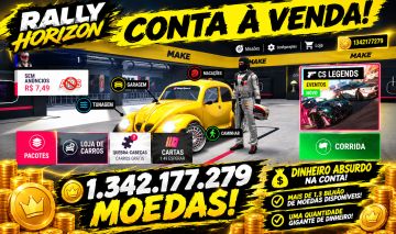 Conta Rally Horizon Com Muito Dinheiro
