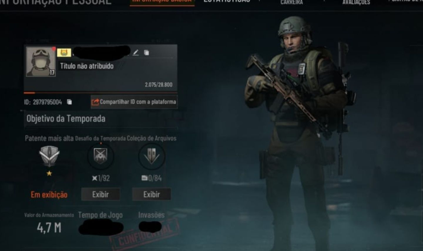 OFERTA (CONTAS ARENA BREAKOUT MOBILE) 4.7M ARMAZÉM + 2.2KK KOEN + CAIXA SEGURA