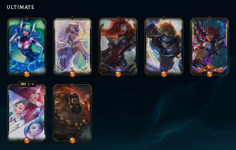 ACC única de Colecionador 1724 SKINS | past CHALLENGER | ACEITO OFERTAS !!