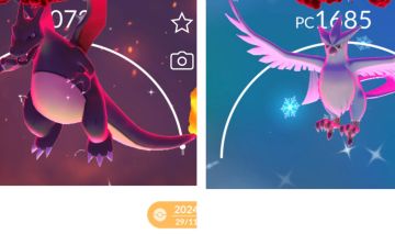 Articuno dinamax shiny e Charizard dinamax shiny