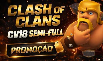 CONTA DE CLASH OF CLANS CV18 ULTRARRARA CRIADA EM 2015
