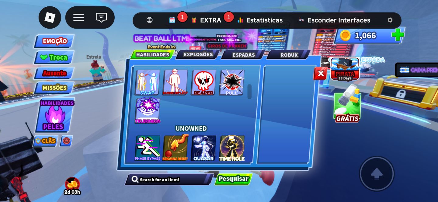 Conta do Roblox, Muitas skins, Muito boa no Blox fruits..