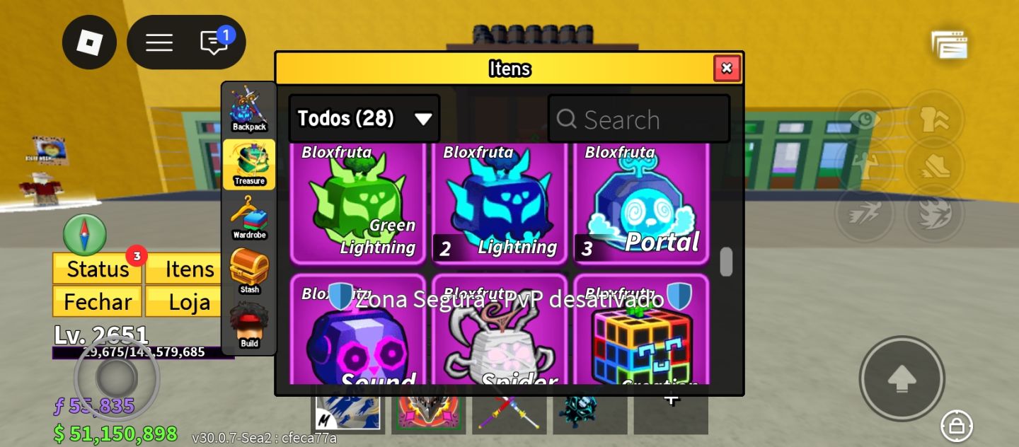 Conta de roblox - blox fruits