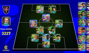 CONTA eFOOTBALL | MALDINI + GULLIT | FORÇA COLETIVA 3226 | TIME COMPLETO