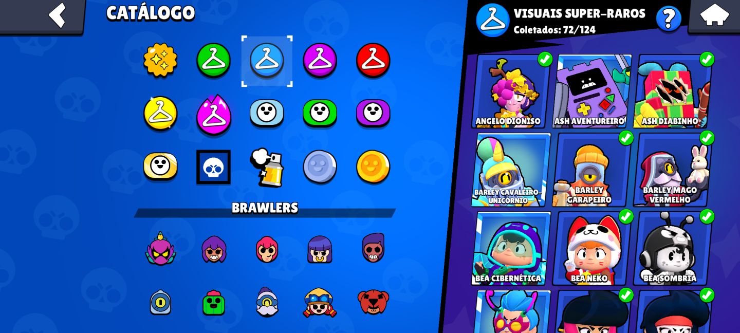 Conta brawl stars super rara, Full Gold,skins e Brawlers upados