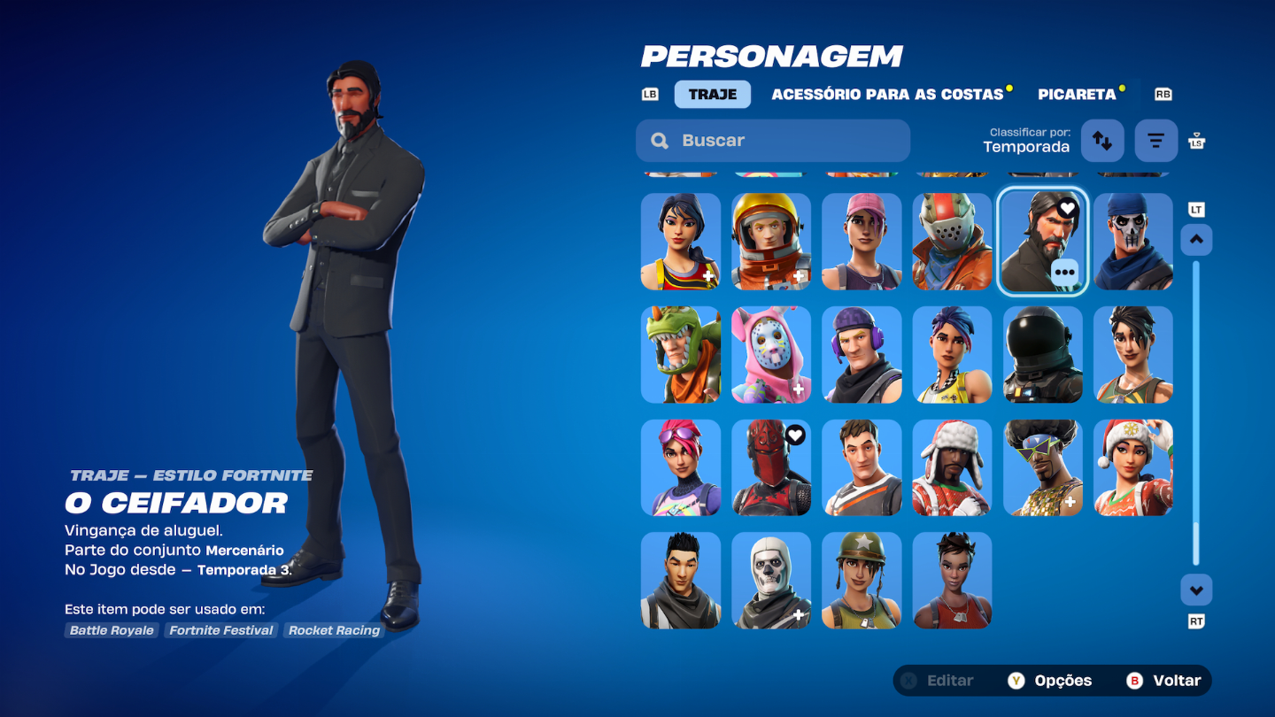 Conta Fortnite COM+ 1.000 ITENS S3 +IKONIK +GLOW +1.400 vbuks