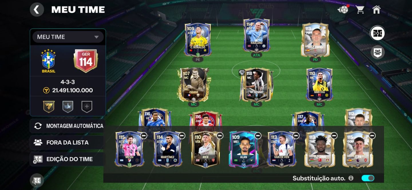 Conta EA FC Mobile GER 114 | Elenco 21B+