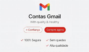 Contas Gmail/Gmail Novos/Gmail Aleatórios | IP BR | Contas Saudáveis