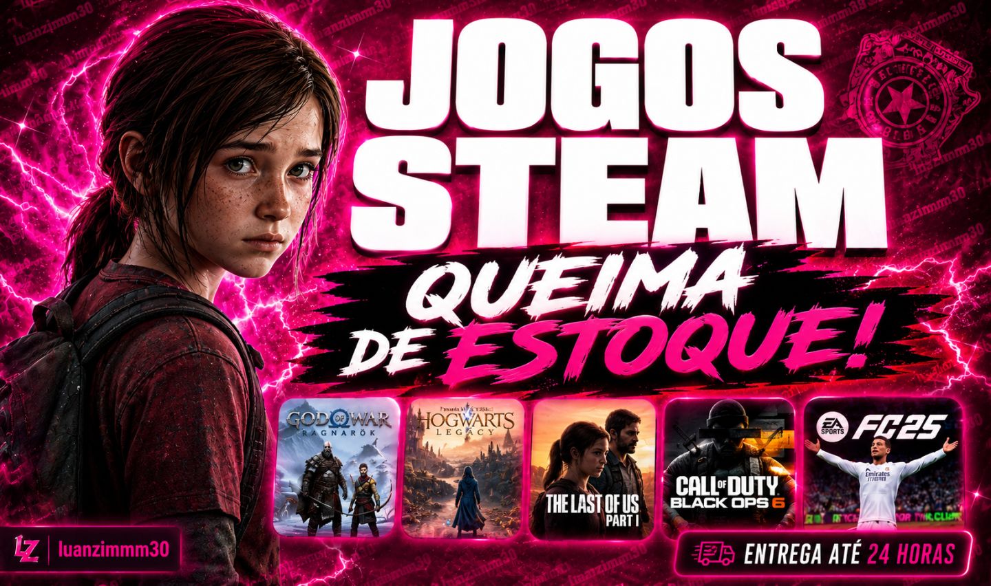JOGOS PARA PC - CONTA STEAM OFFLINE | queima de estoque!! + BRINDE