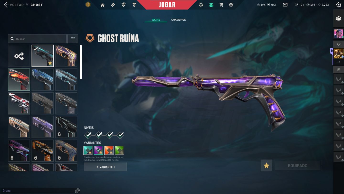 Conta com 2 facas + 5 vandal + 2 phantoms