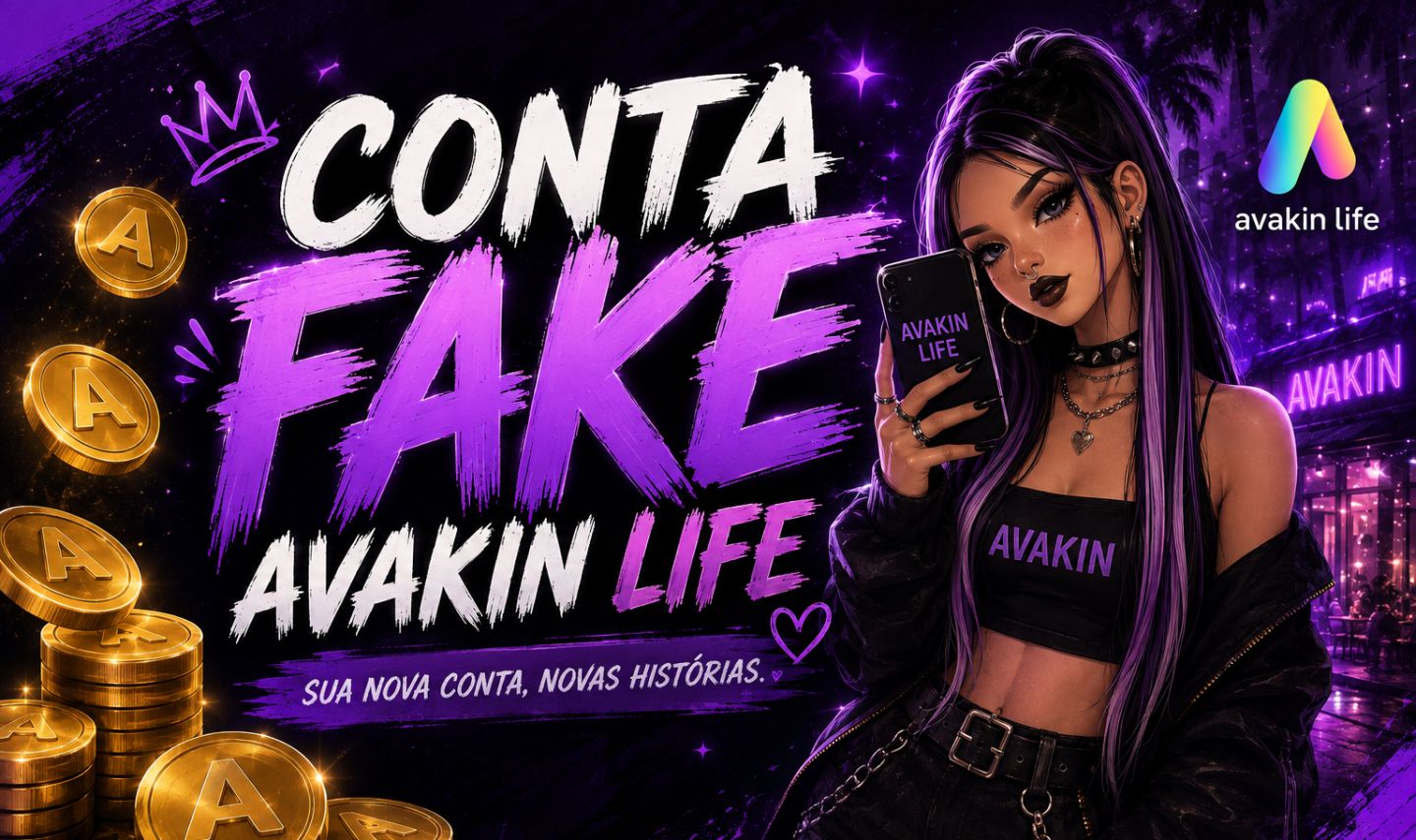 CONTAS FAKES DE AVAKIN LIFE) 20k