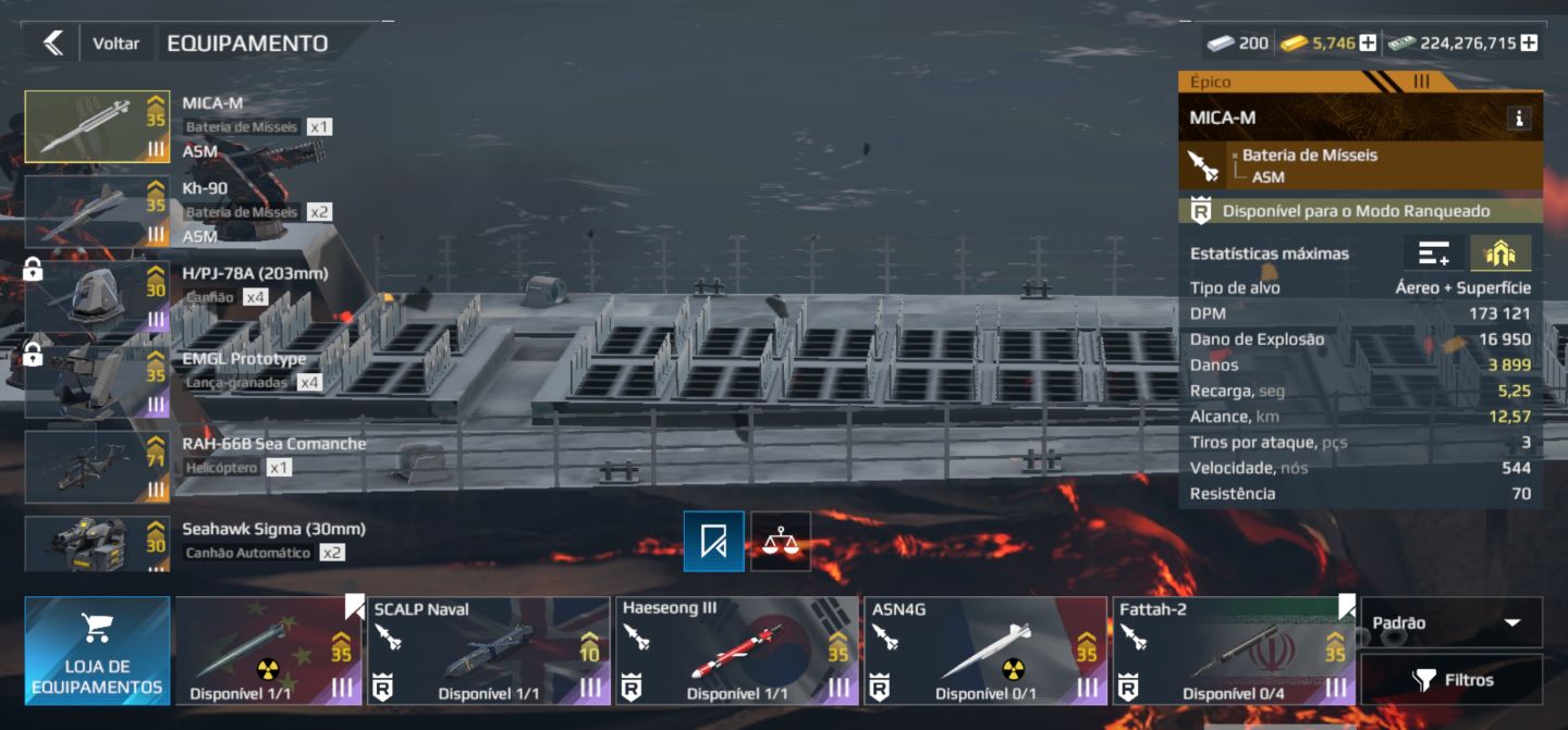 Conta de modern warships