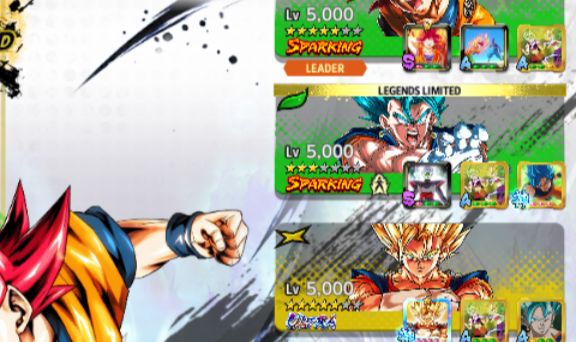 CONTA DRAGON BALL LEGENDS SAIYAJINS
