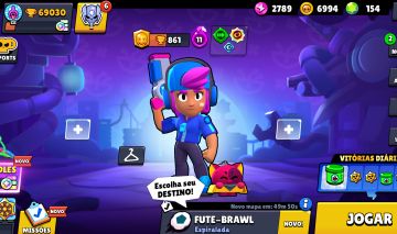 CONTA BRAWL STARS 70K / SHELLY ESTELAR/ MUITAS SKINS RARAS /2018