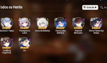 Conta com Ml Elvira + Aube limitada (Epic Seven)