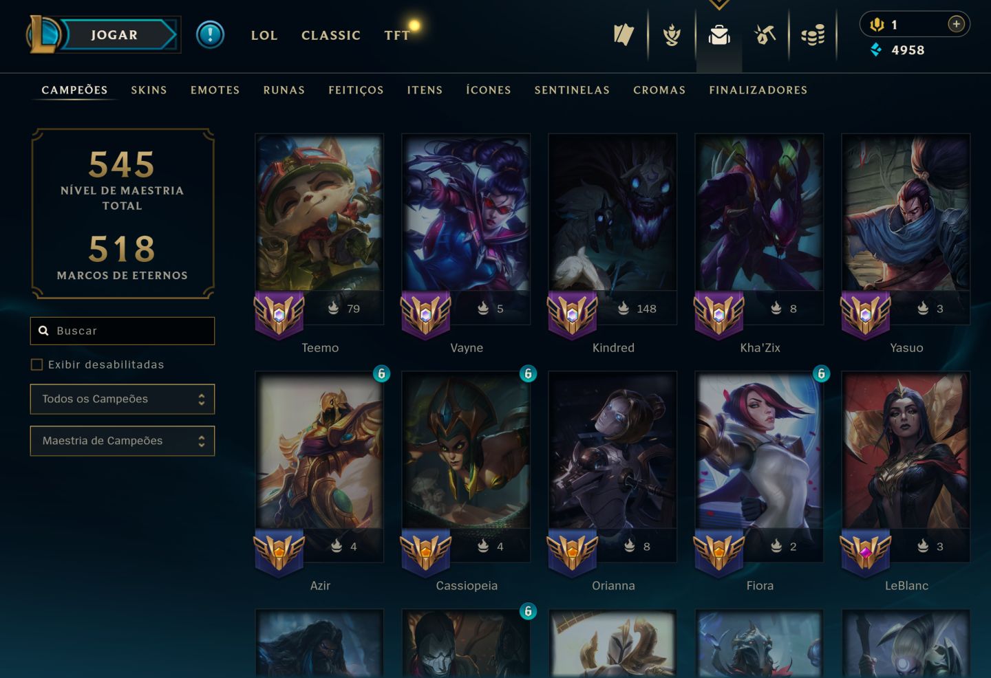 CONTA LOL ANTIGA LV 188 COM KAYLE JUIZA SEASON 1 ATUAL UNRANKED