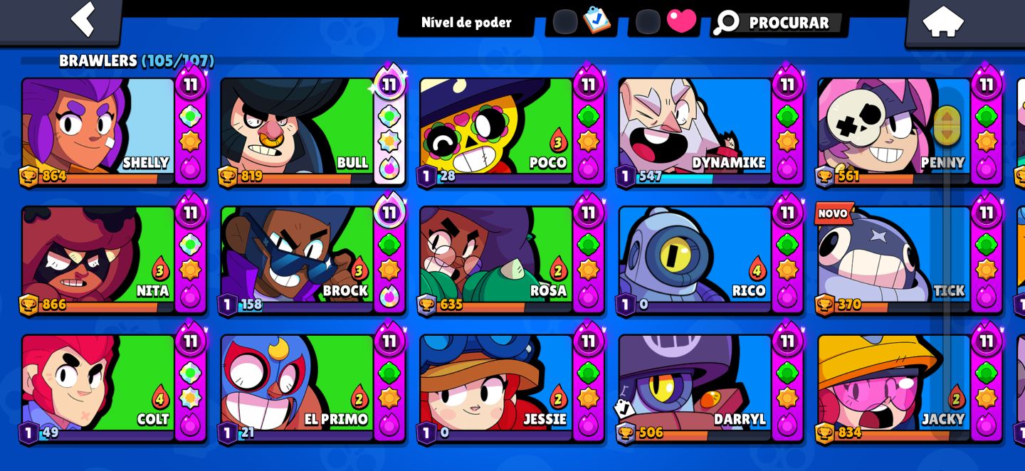 Conta com 60k de troféus muito valiosa brawl stars
