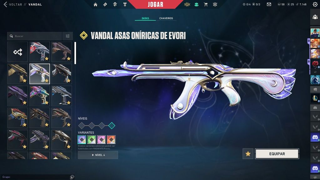CONTA VALORANT R$ 5.6K GASTOS | CHAMPIONS 23/24/25 | FACAS, VANDALS E MAIS