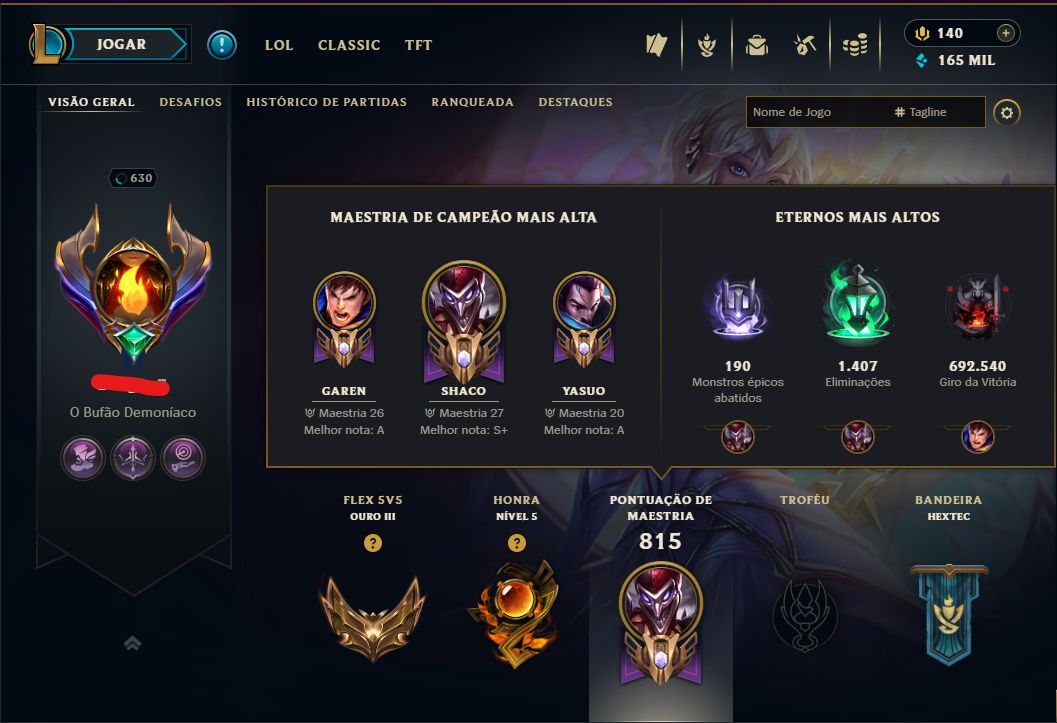 CONTA LEAGUE OF LEGENDS + VALORANT