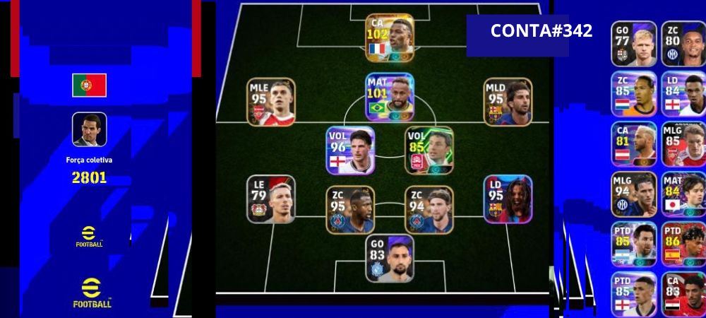 Contas Exclusivas de Efootball Mobile - Bigtimes, Épicos e Showtimes Incríveis