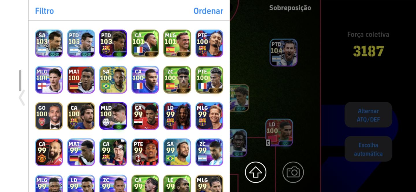 CONTA EFOOTBALL COM EPICOS E ETC..