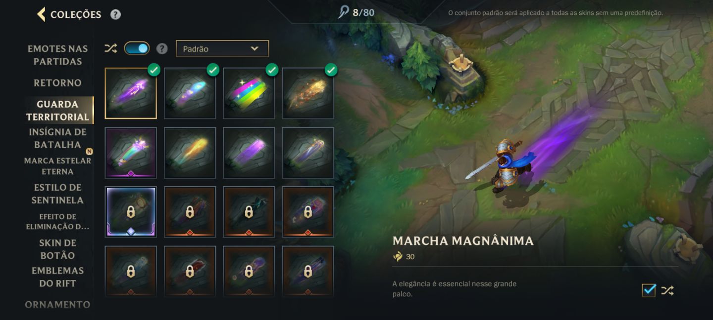Conta de WR FULL Champs 94 SKINS(1 mítica, 6 lendárias, 35 épicas) Maior elo GM.