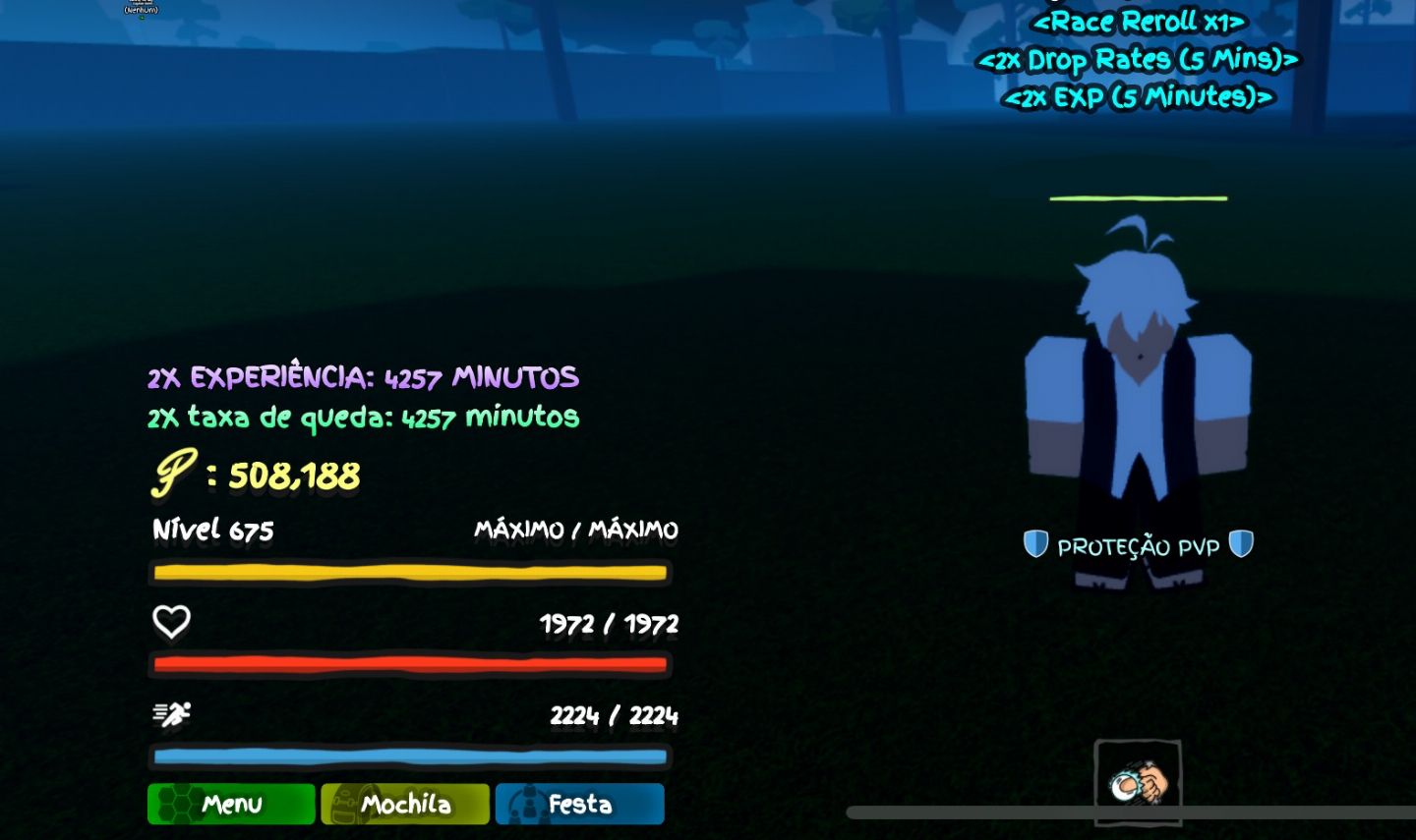 Conta GPO lvl MAX, 500k de beli, Fruit Bag