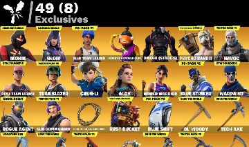 Conta rara com 470 skins, salve mundo fundador. Conta com 3.500 vbucks!