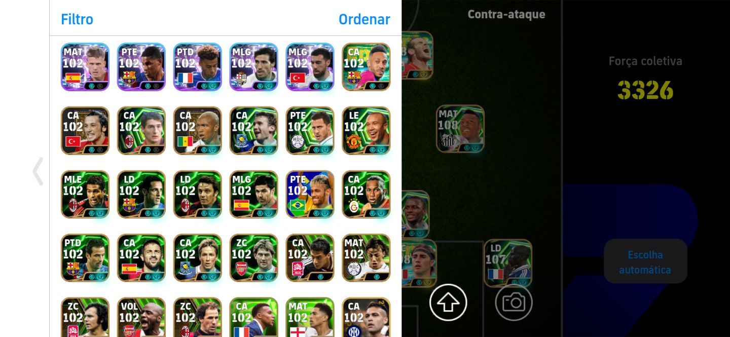 Conta eFootball Mobile - Full Épicos e Lendas | Time End Game!
