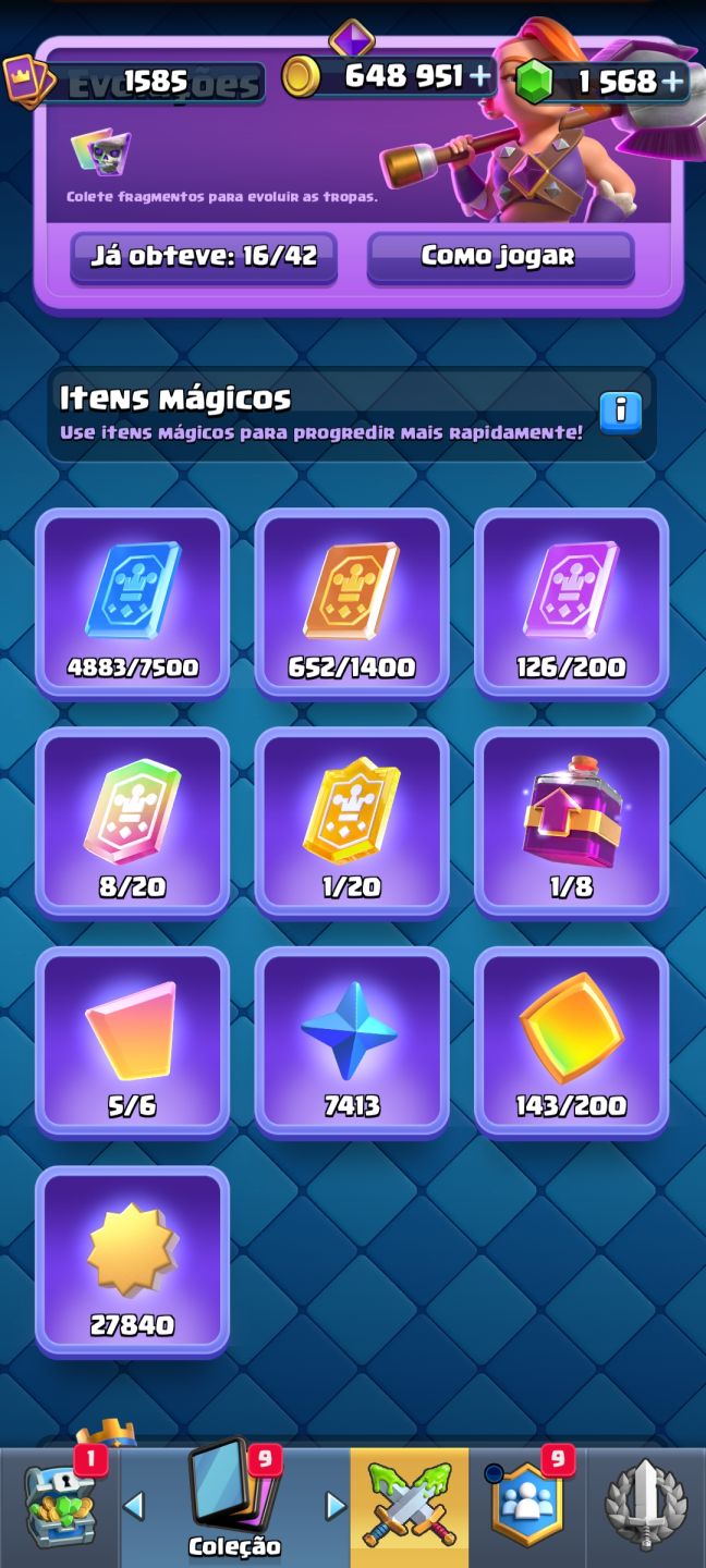 Conta de clash royale com mais 13500 de trofeus